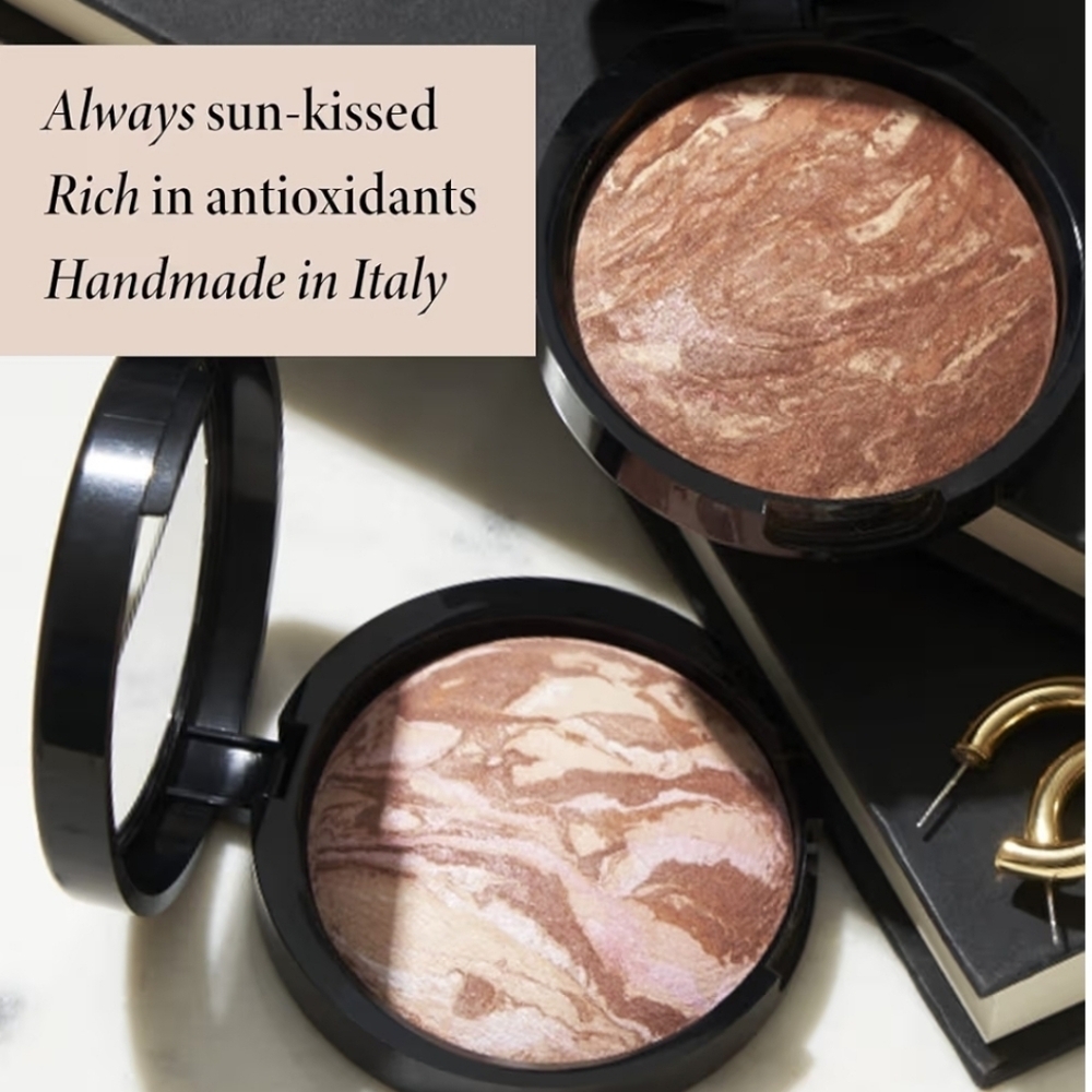 Laura Geller Baked Bronze-N-Brighten Multi-purpose Bronzer: Medium, .32oz, NIB - Picture 3 of 12